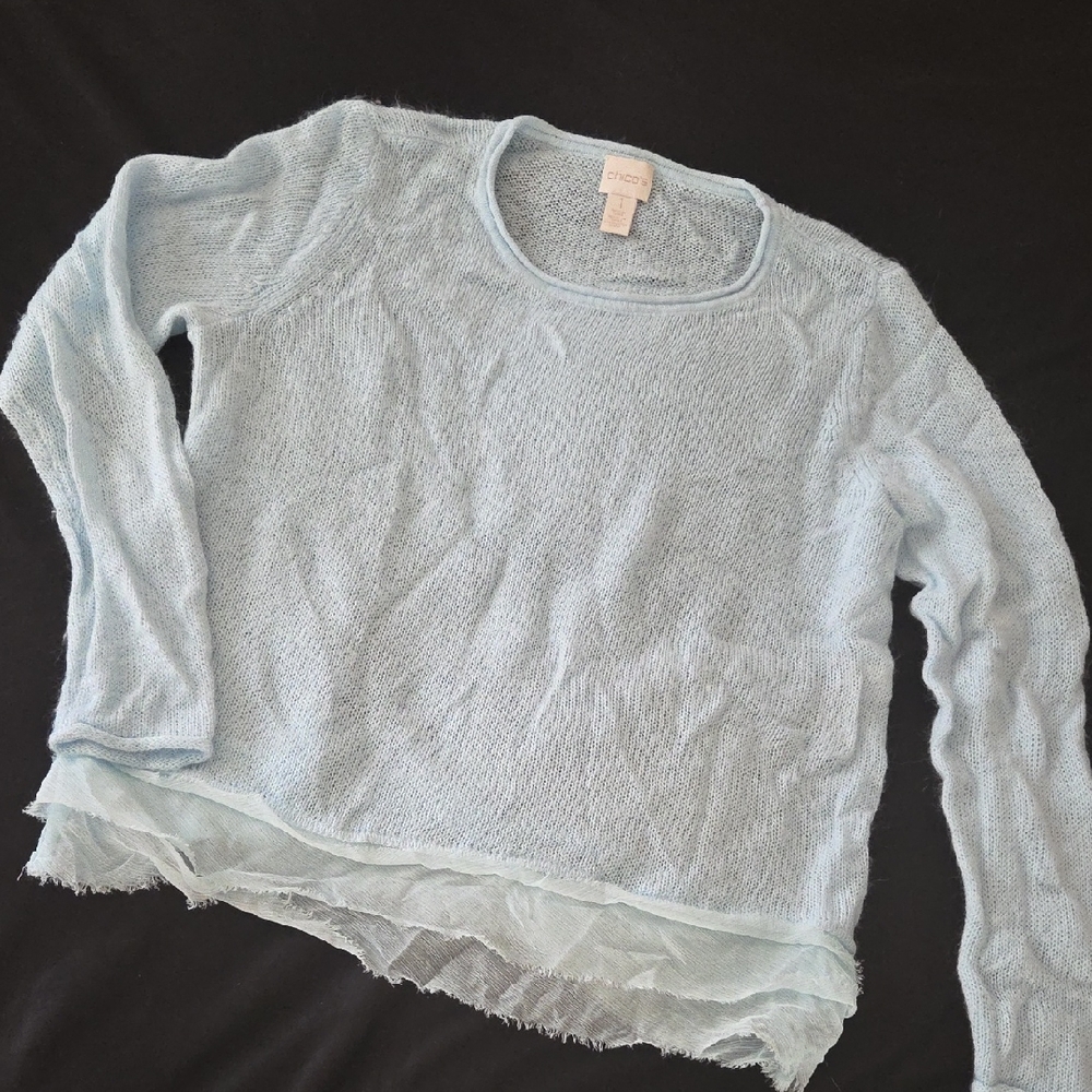 Chico's Soft Sky Blue Women's Sweater